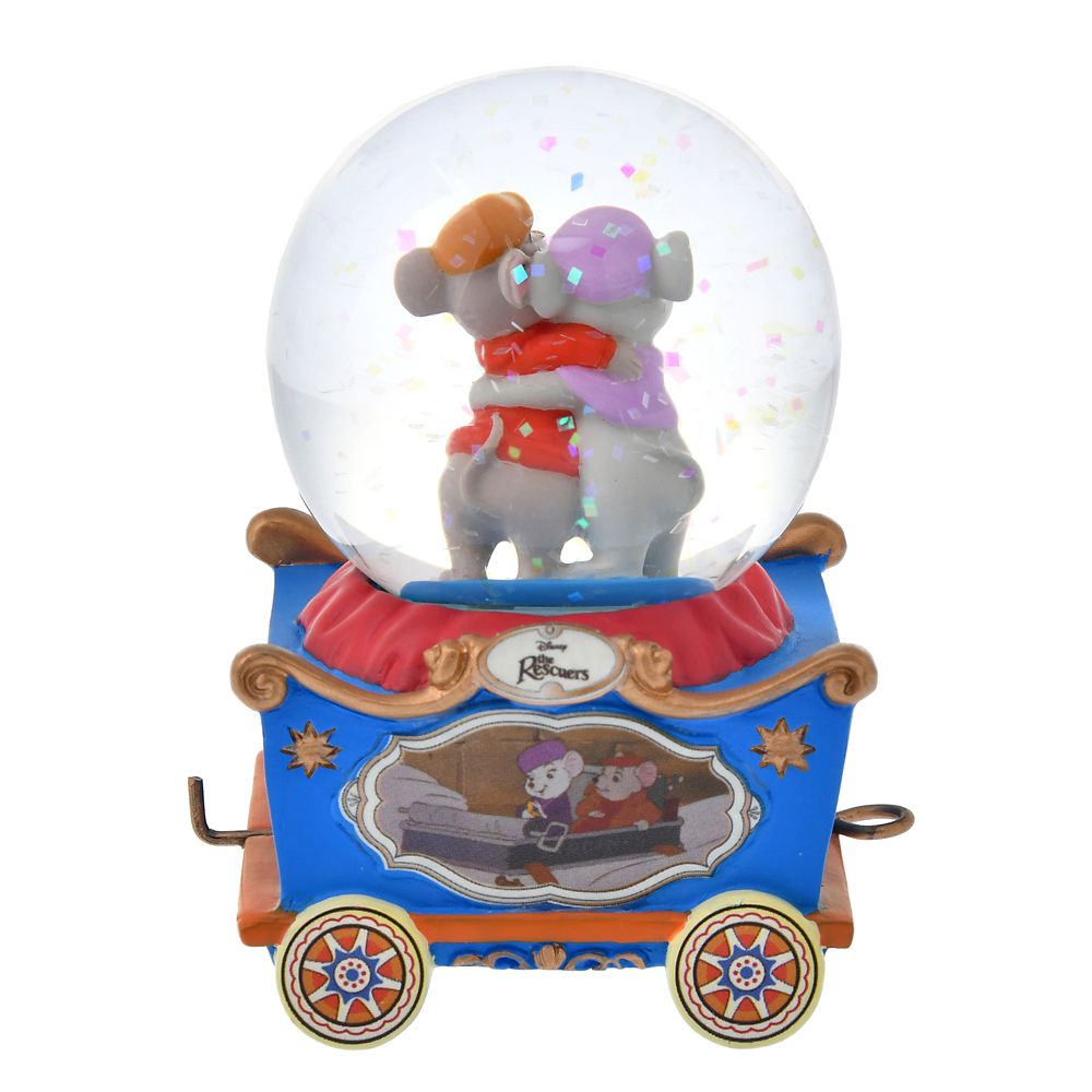 公式 ショップディズニー ビアンカ バーナード スノードーム ミニ トロッコ