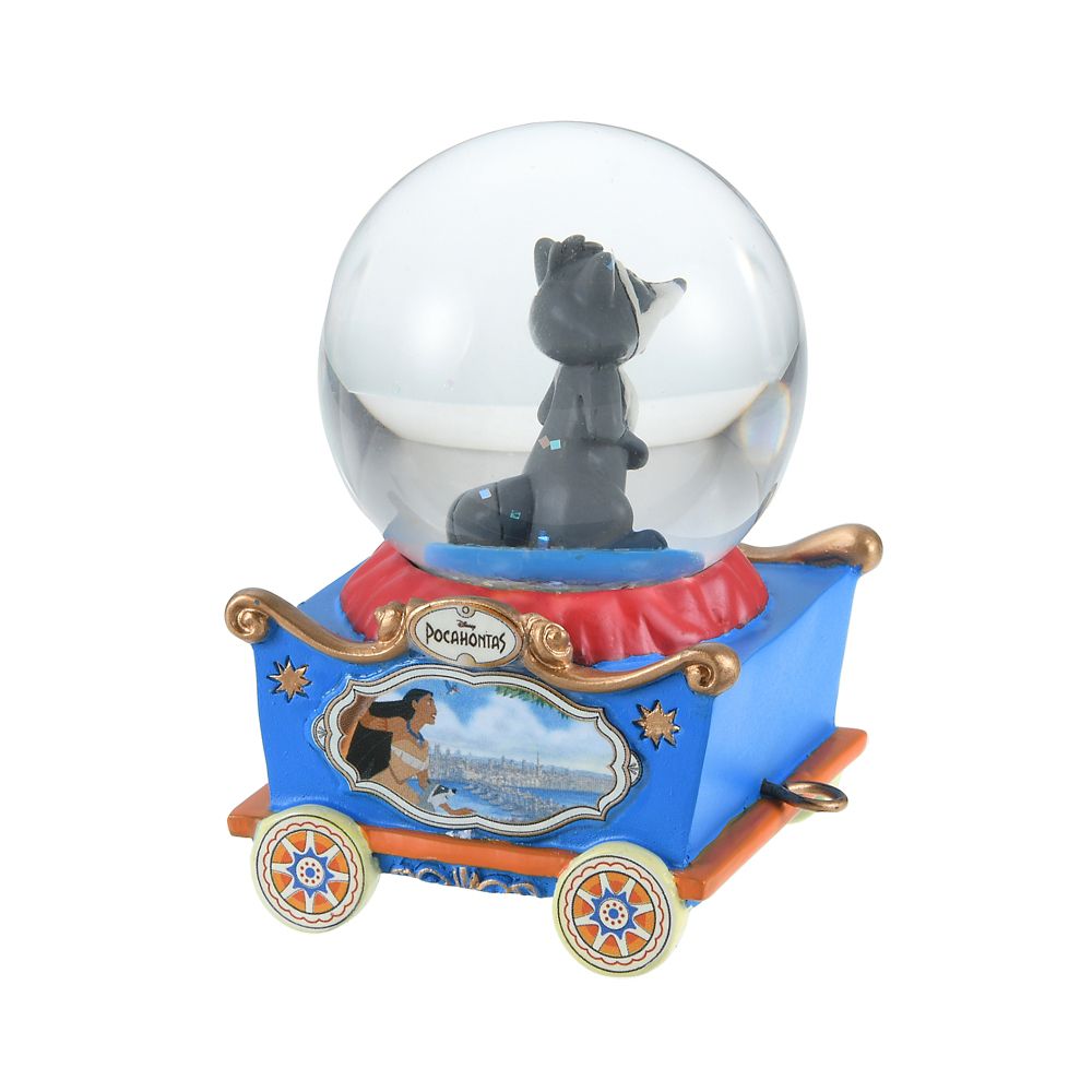 公式 ショップディズニー ミーコ スノードーム ミニ トロッコ ポカホンタス