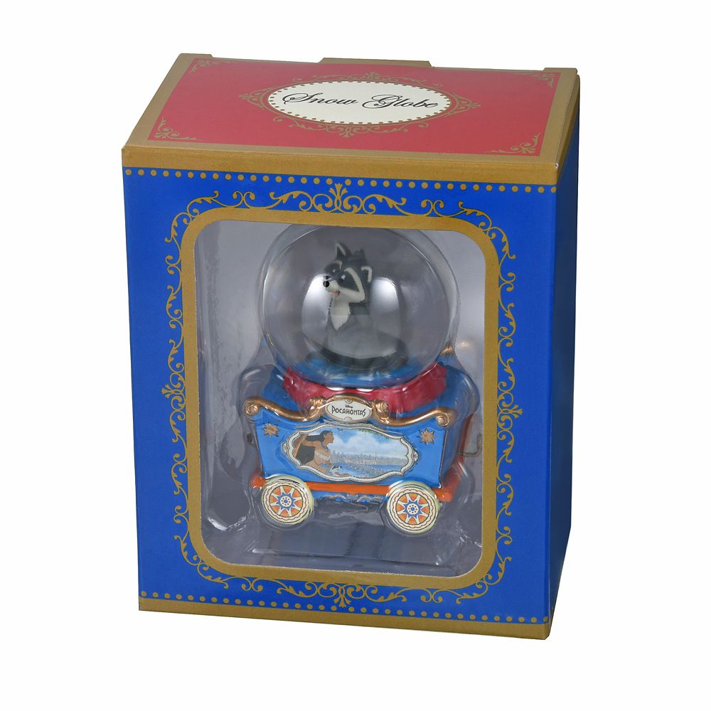 公式 ショップディズニー ミーコ スノードーム ミニ トロッコ ポカホンタス