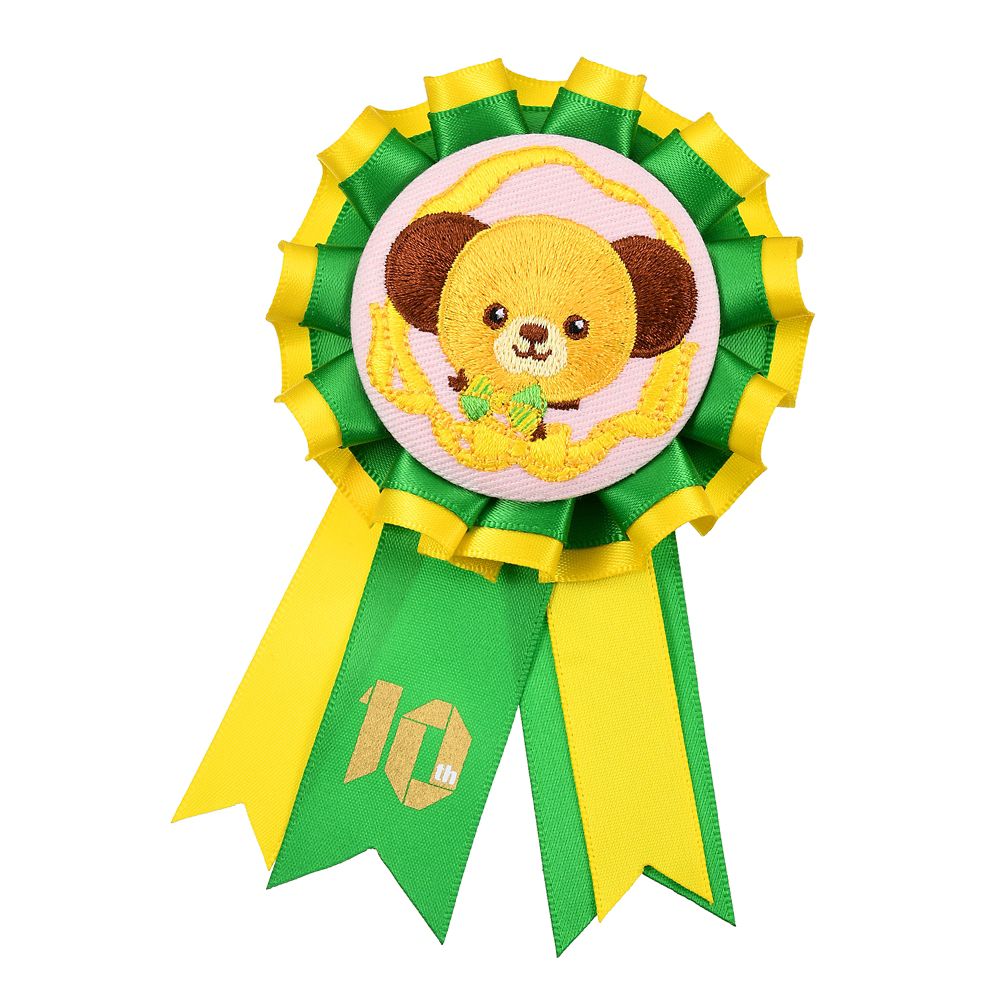 公式 ショップディズニー ユニベアシティ メープル ピンバッジ ロゼット Unibearsity 10th Anniversary