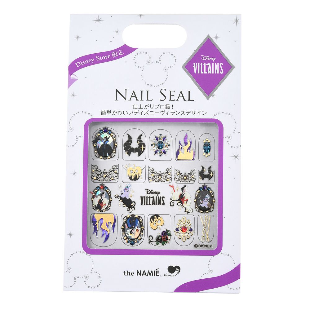 公式 ショップディズニー The Namie Nail Art Collection ディズニーヴィランズ ネイルシール ゴシック