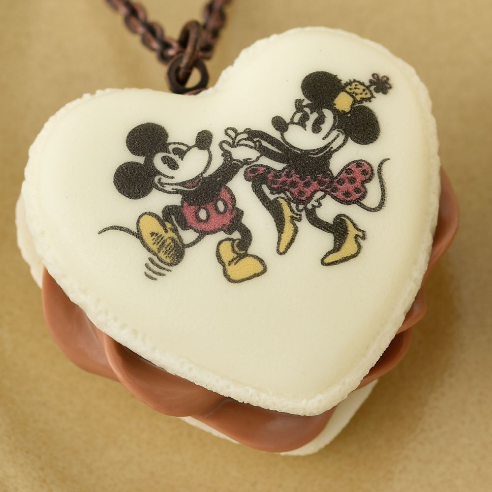 【キューポット】ミッキー&ミニー/ネックレス　ハートマカロン