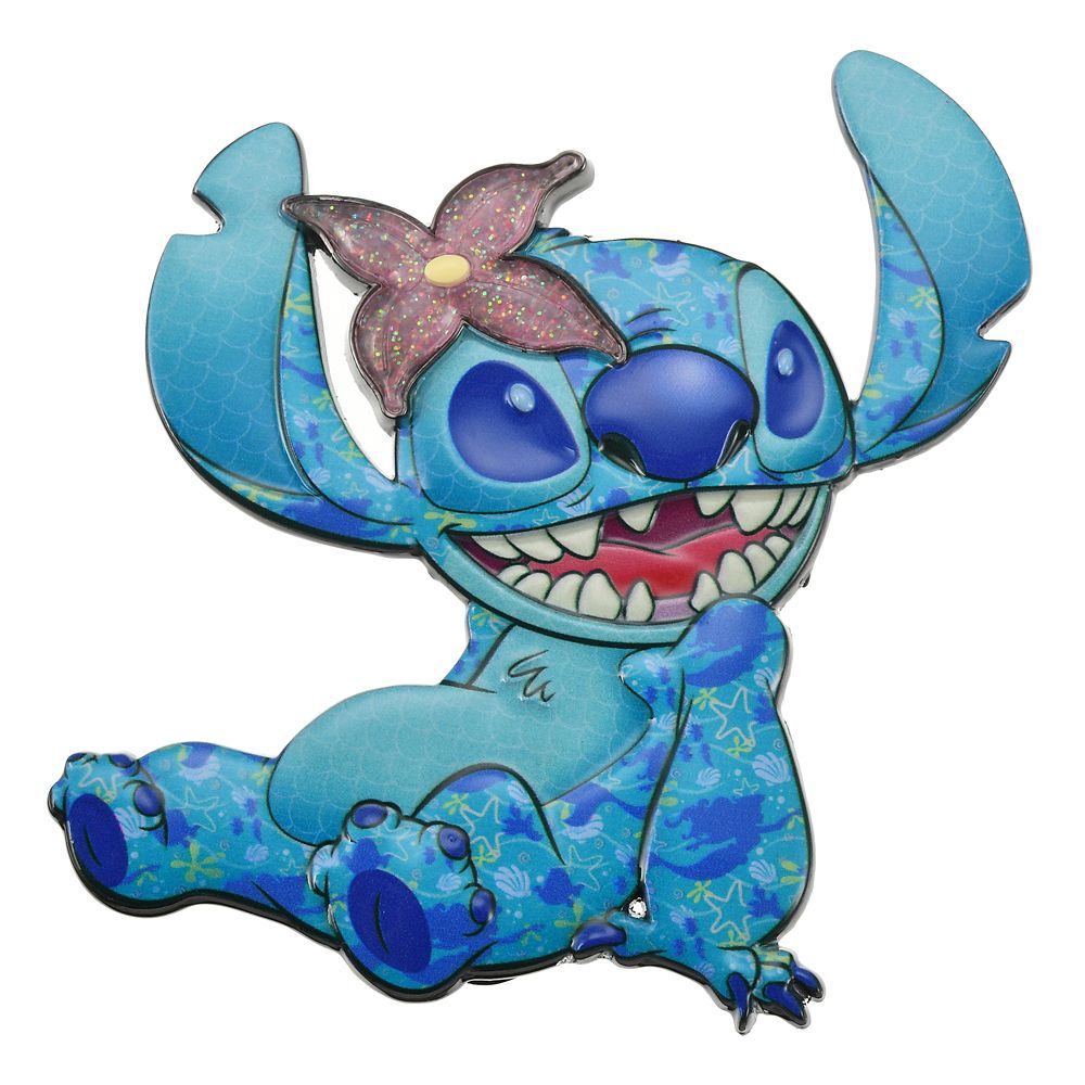 公式 ショップディズニー スティッチ ピンバッジ The Little Mermaid Stitch Crashes Disney