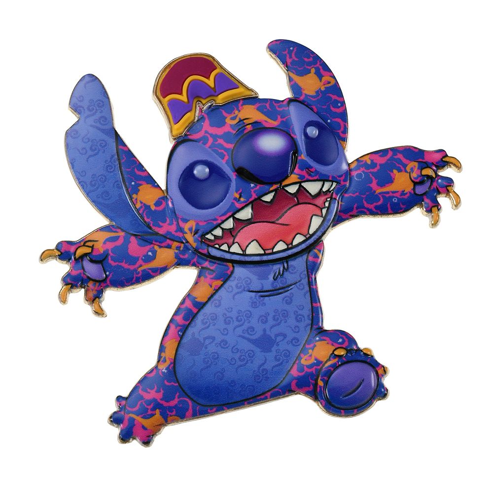 公式 ショップディズニー スティッチ ピンバッジ Aladdin Stitch Crashes Disney