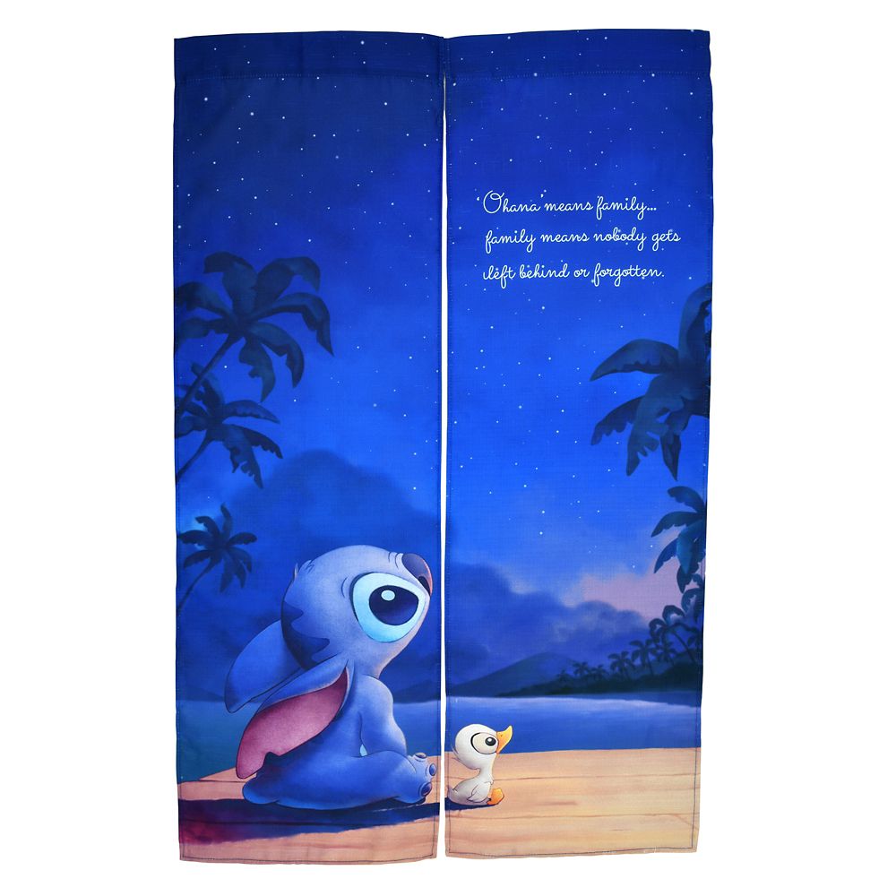 公式 ショップディズニー スティッチ のれん Stitch S Ohana