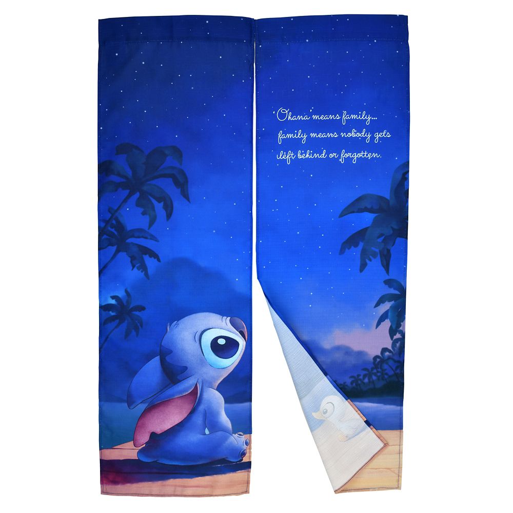 公式 ショップディズニー スティッチ のれん Stitch S Ohana