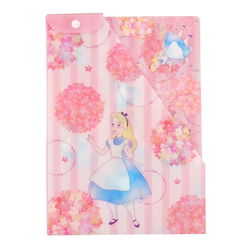 公式 ショップディズニー アリス ファイルケース クリアファイル用 セット フラワーボール Mini Series