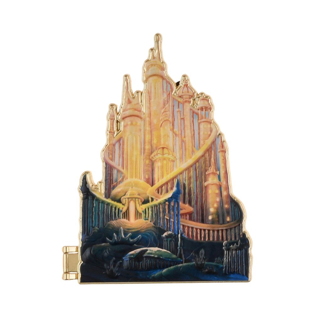 公式 ショップディズニー リトル マーメイド ピンバッジ 城 Disney Castle Collection