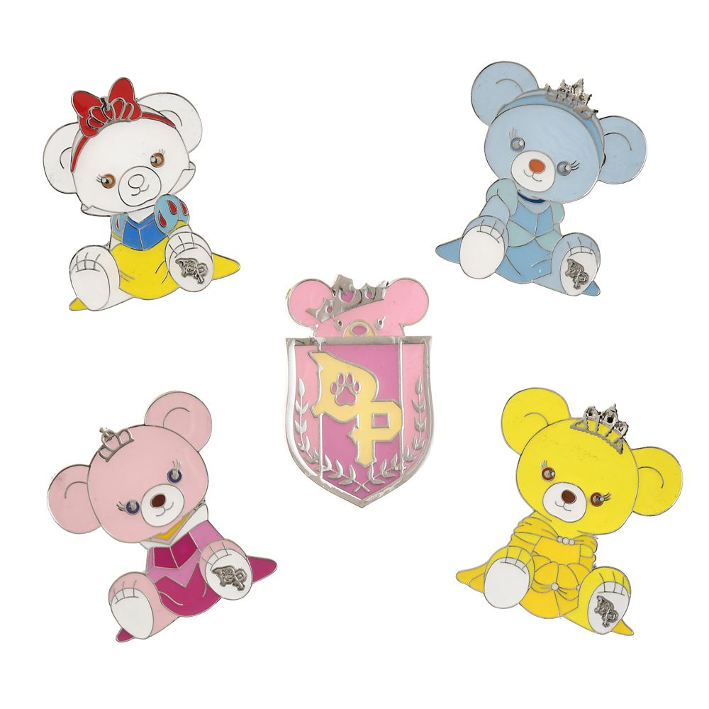 公式 ショップディズニー ユニベアシティ プリンセスベア ピンバッジ セット Unibearsity 10th Anniversary