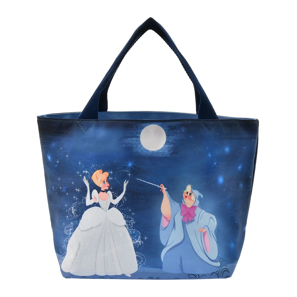 シンデレラ トートバッグ リバーシブル ネイビー Follow your dreams