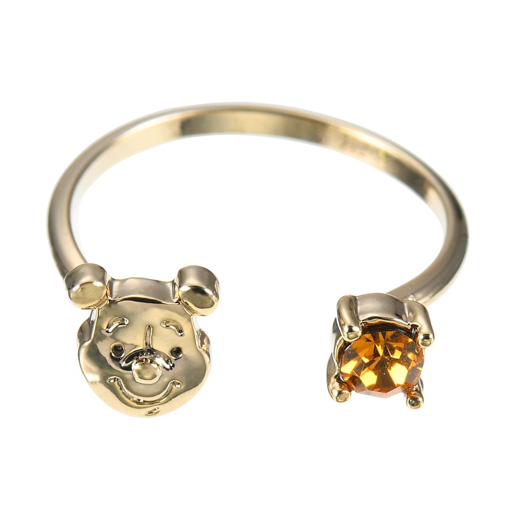 公式 ショップディズニー プーさん 指輪 リング フェイス ストーン フォークリング