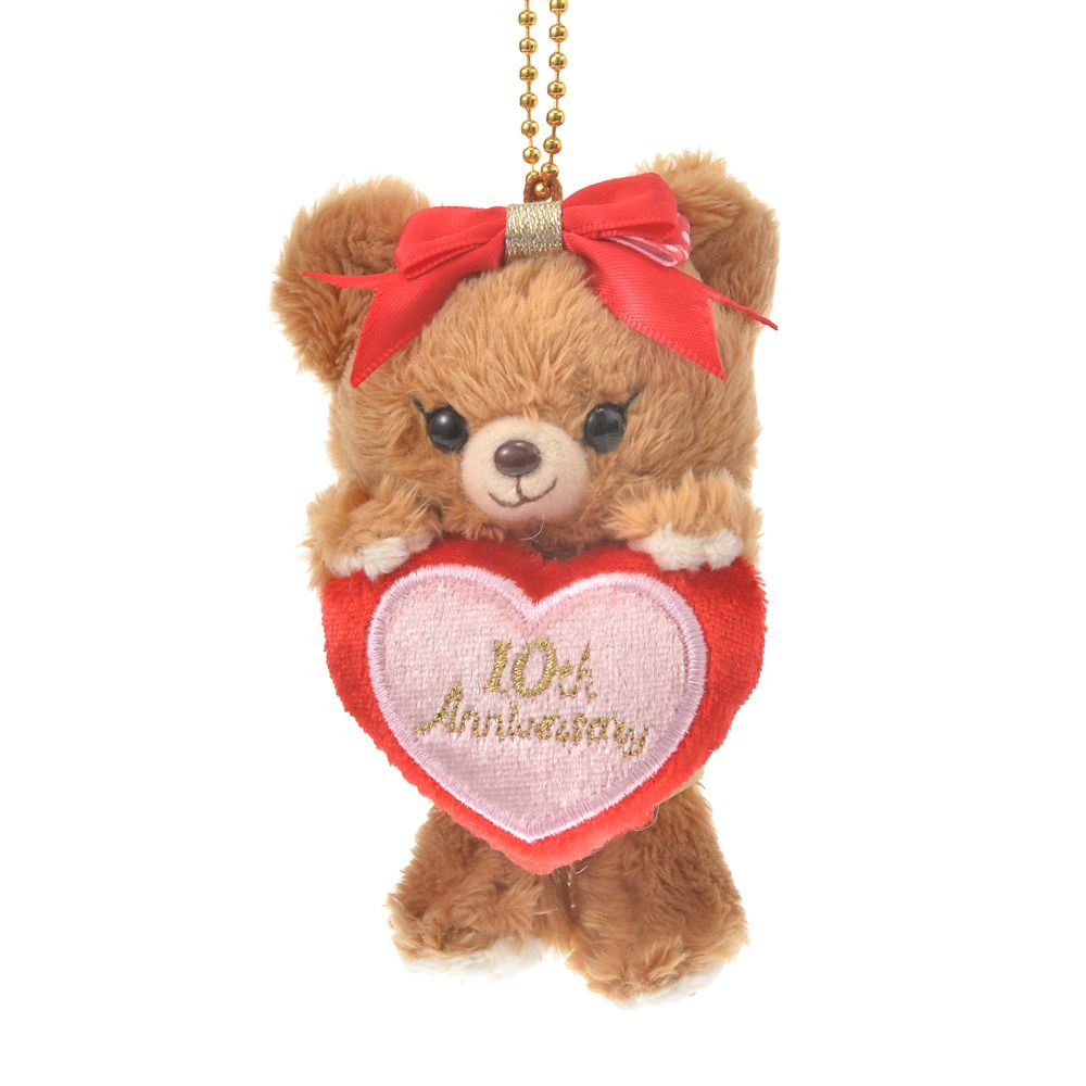 公式 ショップディズニー ユニベアシティ プリン ぬいぐるみキーホルダー キーチェーン Unibearsity 10th Anniversary