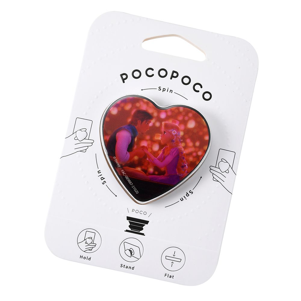 公式 ショップディズニー Pocopoco ラプンツェル フリン ライダー スマートフォンアクセサリ ハート型