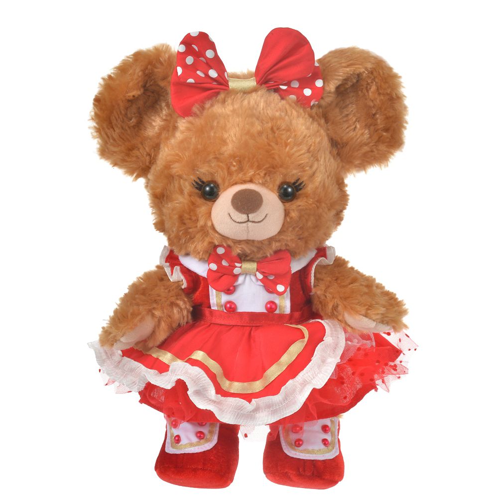 公式 ショップディズニー ユニベアシティ ぬいぐるみ専用コスチューム S ドレス レッド Unibearsity 10th Anniversary