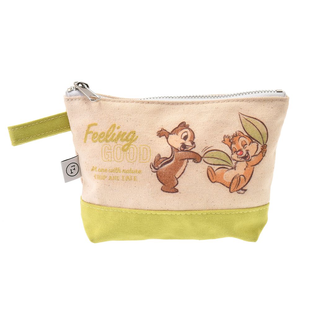 公式 ショップディズニー Food Textile チップ デール ポーチ グリーン Chip Dale Food Textile