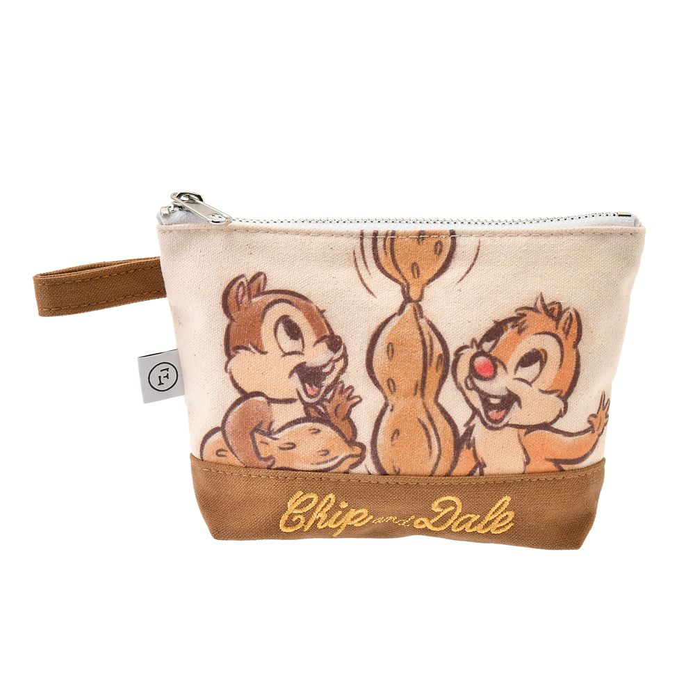 公式 ショップディズニー Food Textile チップ デール ポーチ ブラウン Chip Dale Food Textile