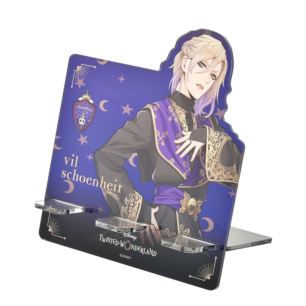 公式 ショップディズニー ヴィル シェーンハイト スマートフォンスタンド アクリル 式典服 ディズニー ツイステッドワンダーランド