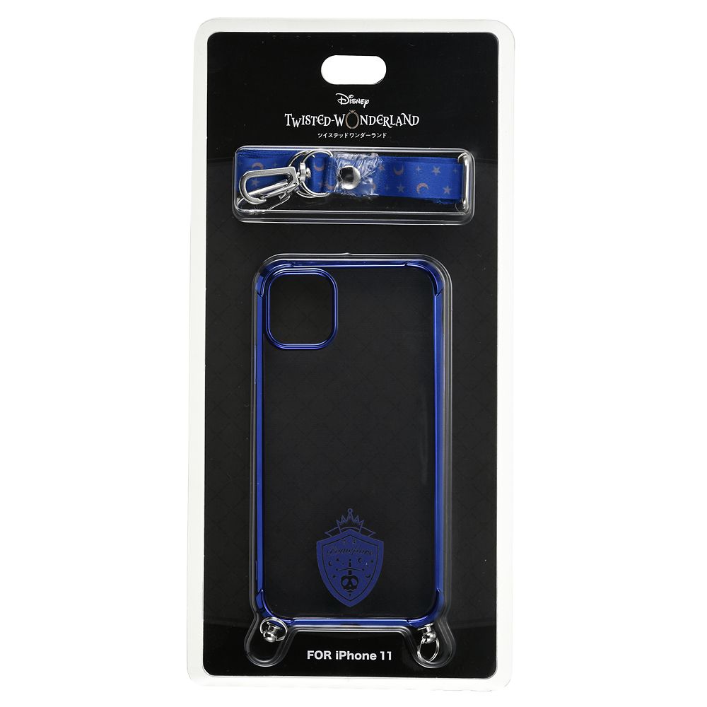 公式 ショップディズニー ポムフィオーレ寮 Iphone 11用スマホケース カバー ストラップ付き 寮章 ディズニー ツイステッドワンダーランド