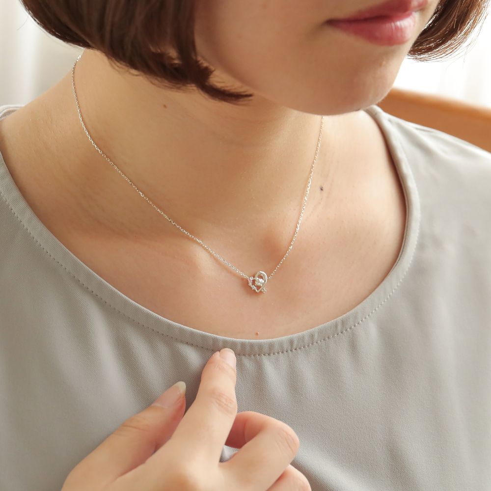 【ザ・キッス】DI-SN1854DM ディズニープリンセス アリエル / シルバー ネックレス