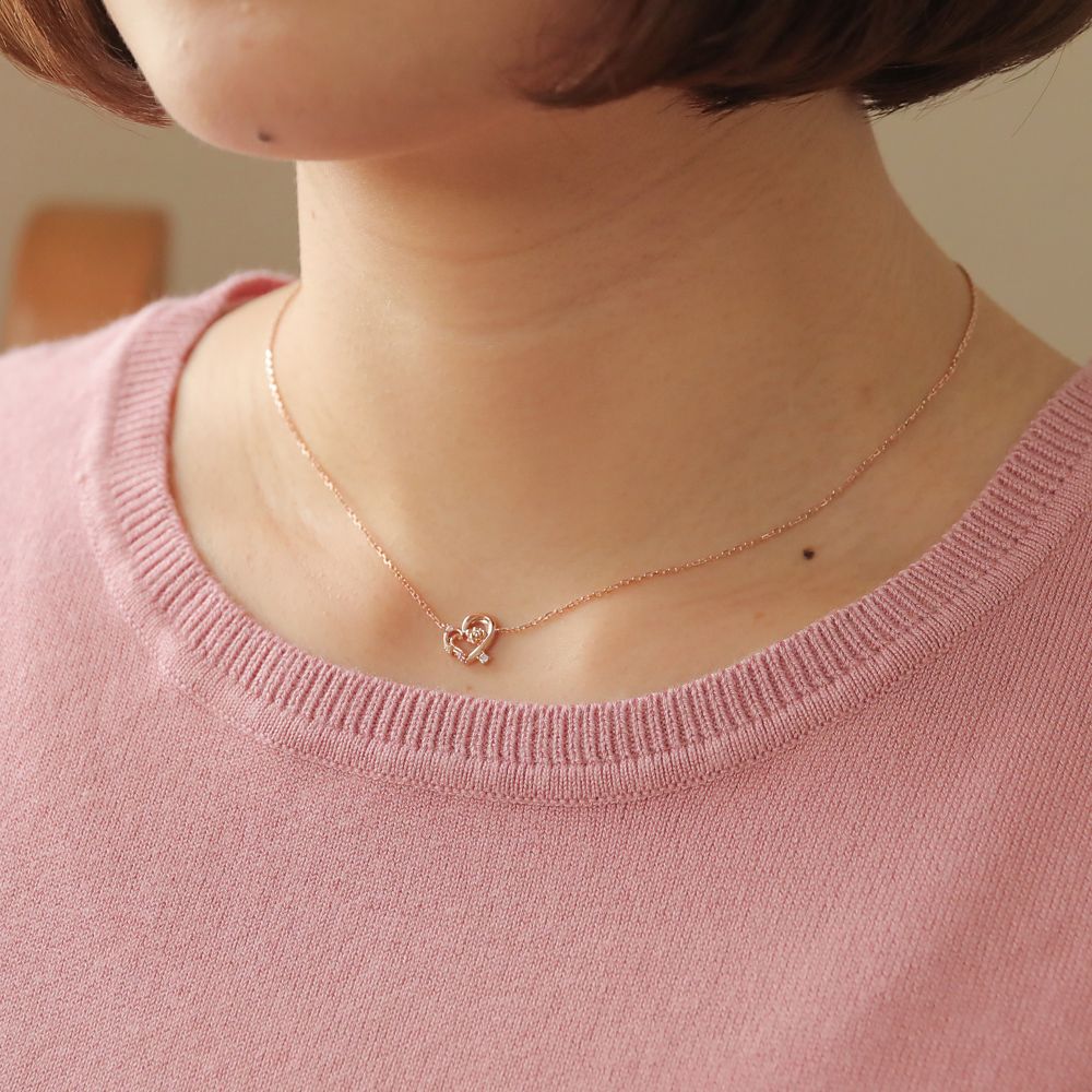 【ザ・キッス】DI-SN1855DM ディズニープリンセス ベル / シルバー ネックレス