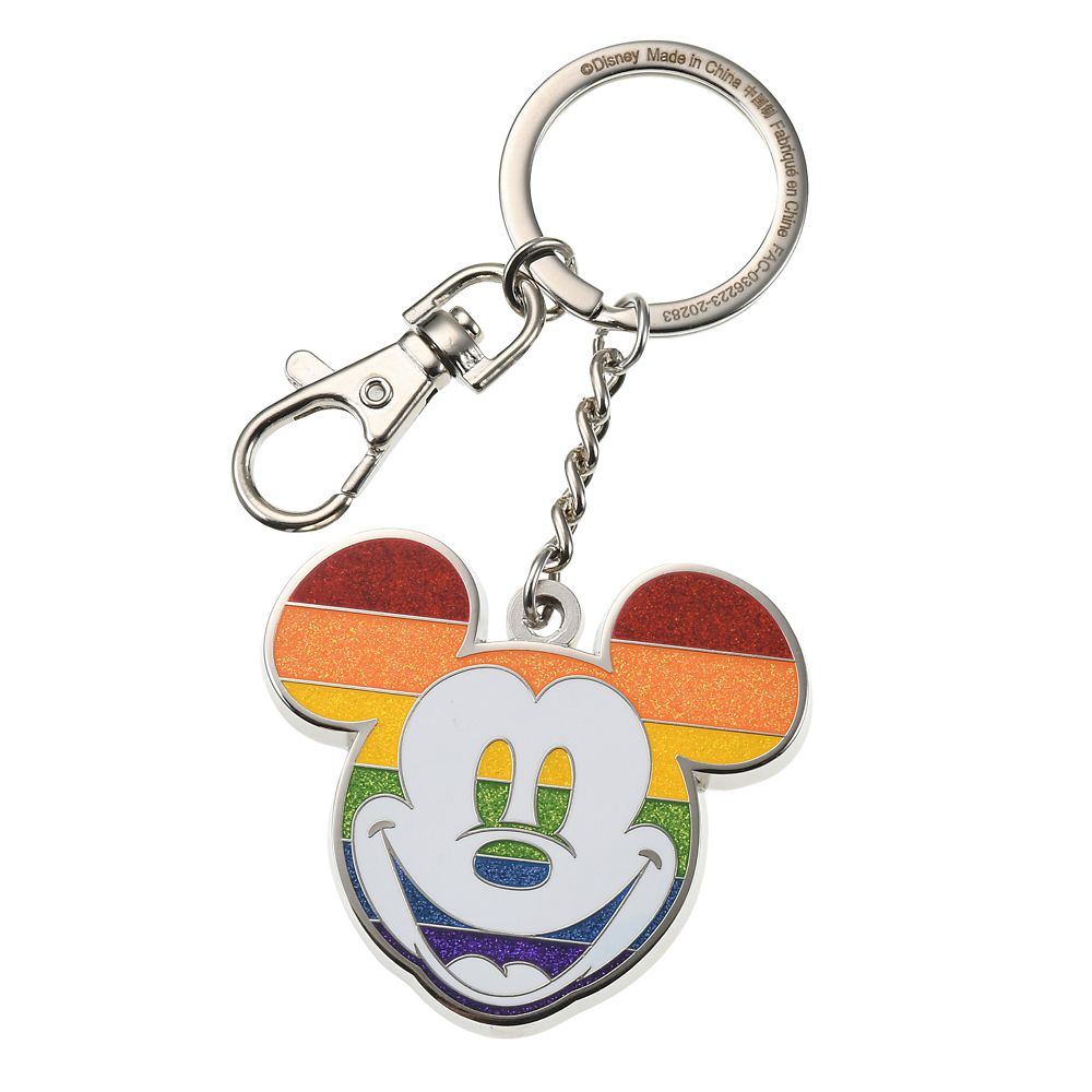 公式 ショップディズニー ミッキー キーホルダー キーチェーン フェイス The Walt Disney Company S Pride Collection