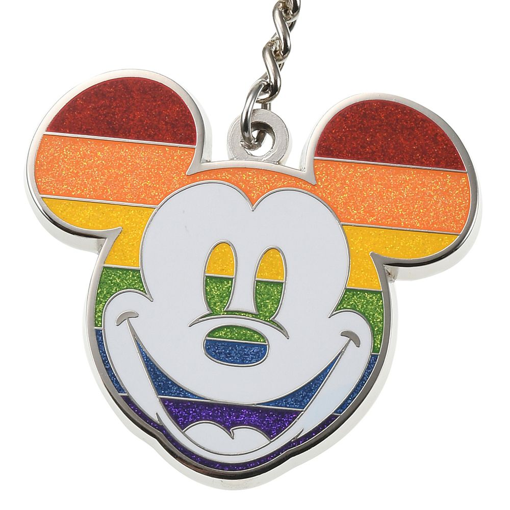 公式 ショップディズニー ミッキー キーホルダー キーチェーン フェイス The Walt Disney Company S Pride Collection