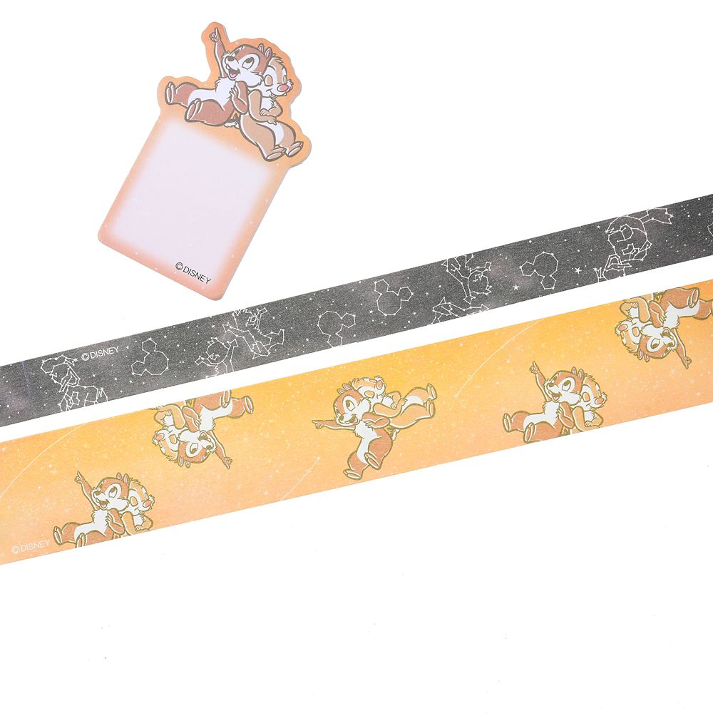 公式 ショップディズニー チップ デール デコレーションテープ 付箋 Starry Sky