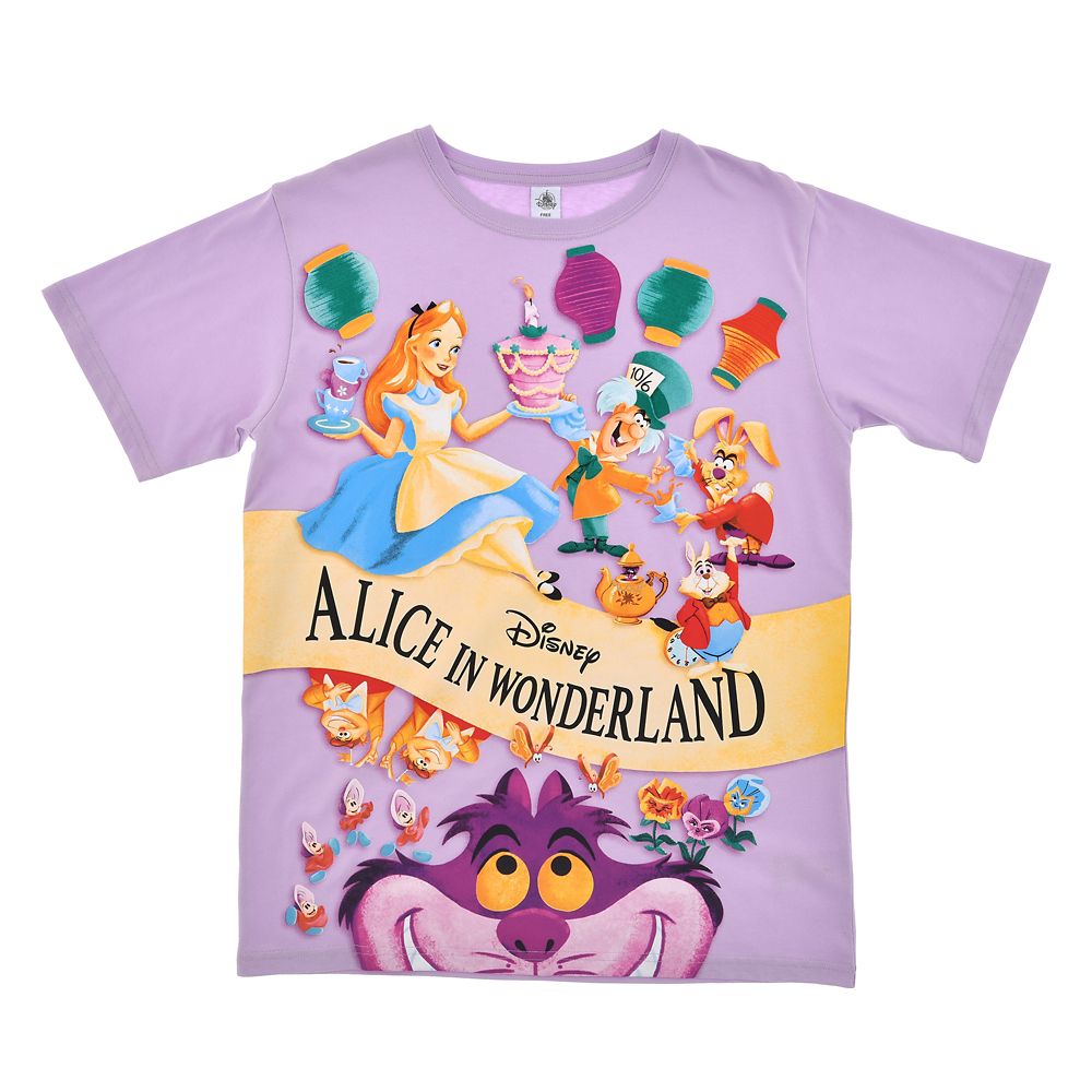 公式 ショップディズニー ふしぎの国のアリス 半袖tシャツ Alice In Wonderland 70