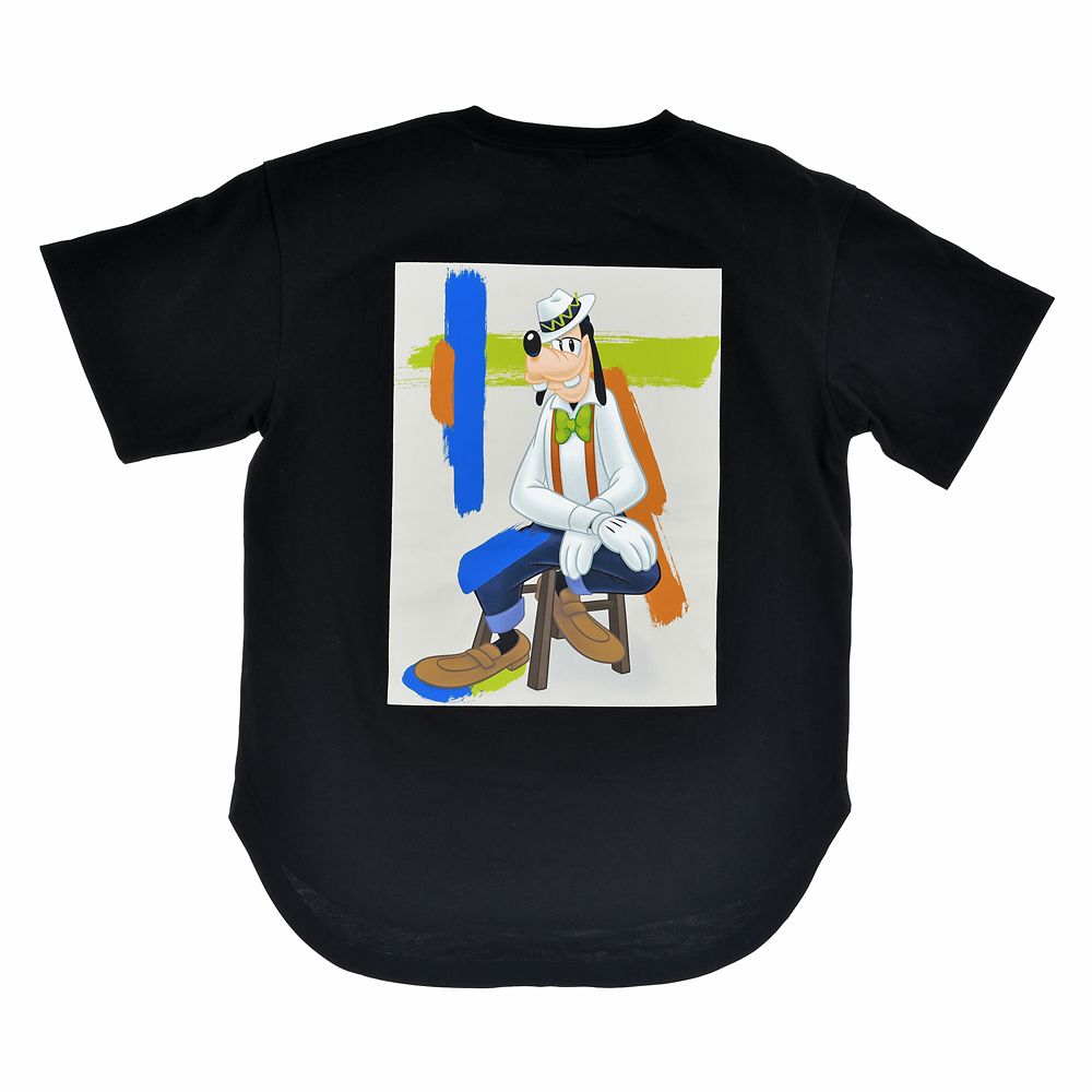 公式 ショップディズニー グーフィー 半袖tシャツ ブラック ブラシストローク Goofy Style