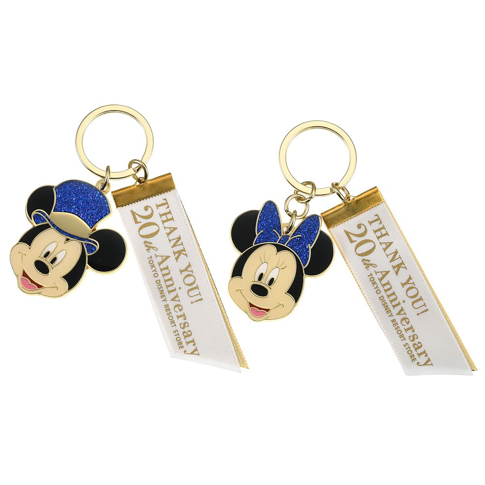 公式 ショップディズニー ミッキー ミニー キーホルダー キーチェーン ペア Tokyo Disney Resort Store th Anniversary