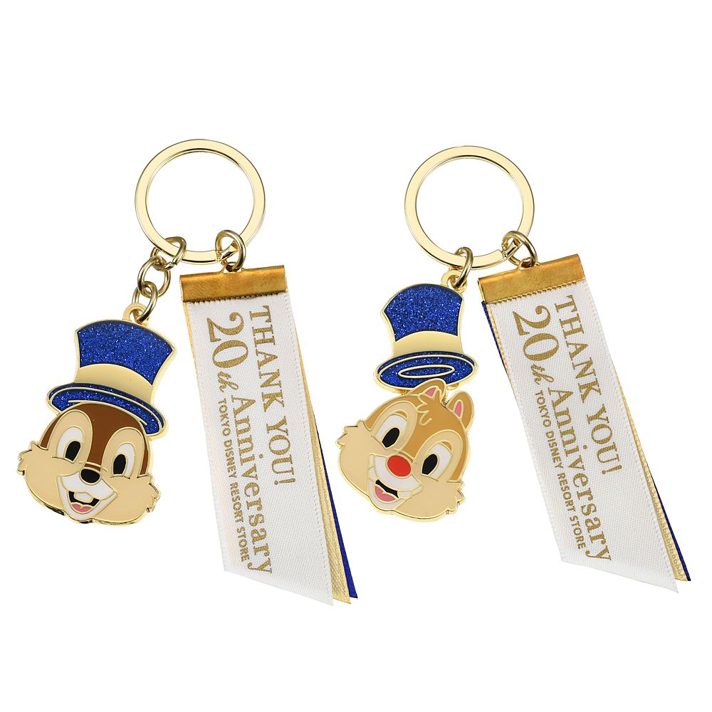 公式 ショップディズニー チップ デール キーホルダー キーチェーン ペア Tokyo Disney Resort Store th Anniversary