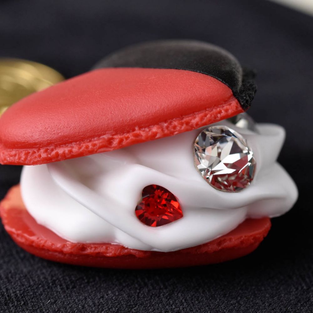 【キューポット】ハートの女王/バッグチャーム　ハートマカロン