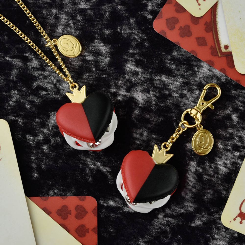 【キューポット】ハートの女王/バッグチャーム　ハートマカロン