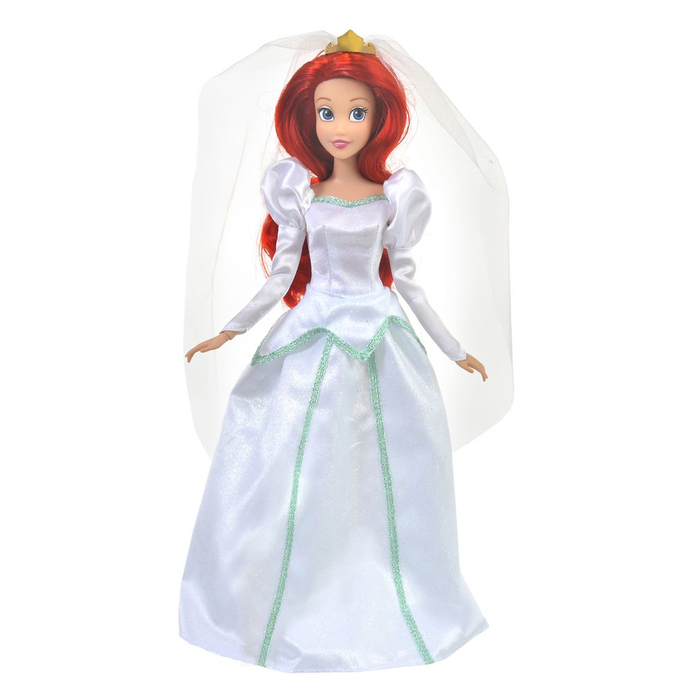 公式 ショップディズニー アリエル クラシックドール ヘアブラシ付き ウェディング