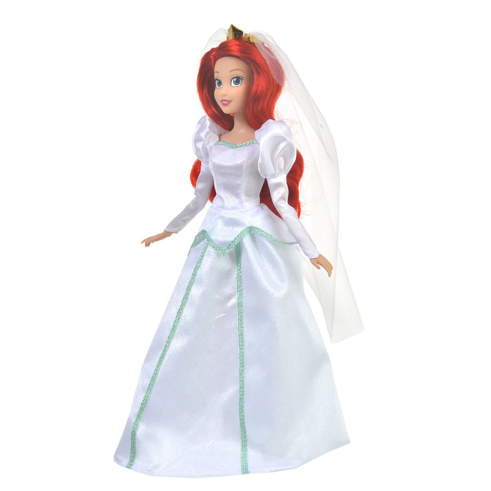 公式 ショップディズニー アリエル クラシックドール ヘアブラシ付き ウェディング