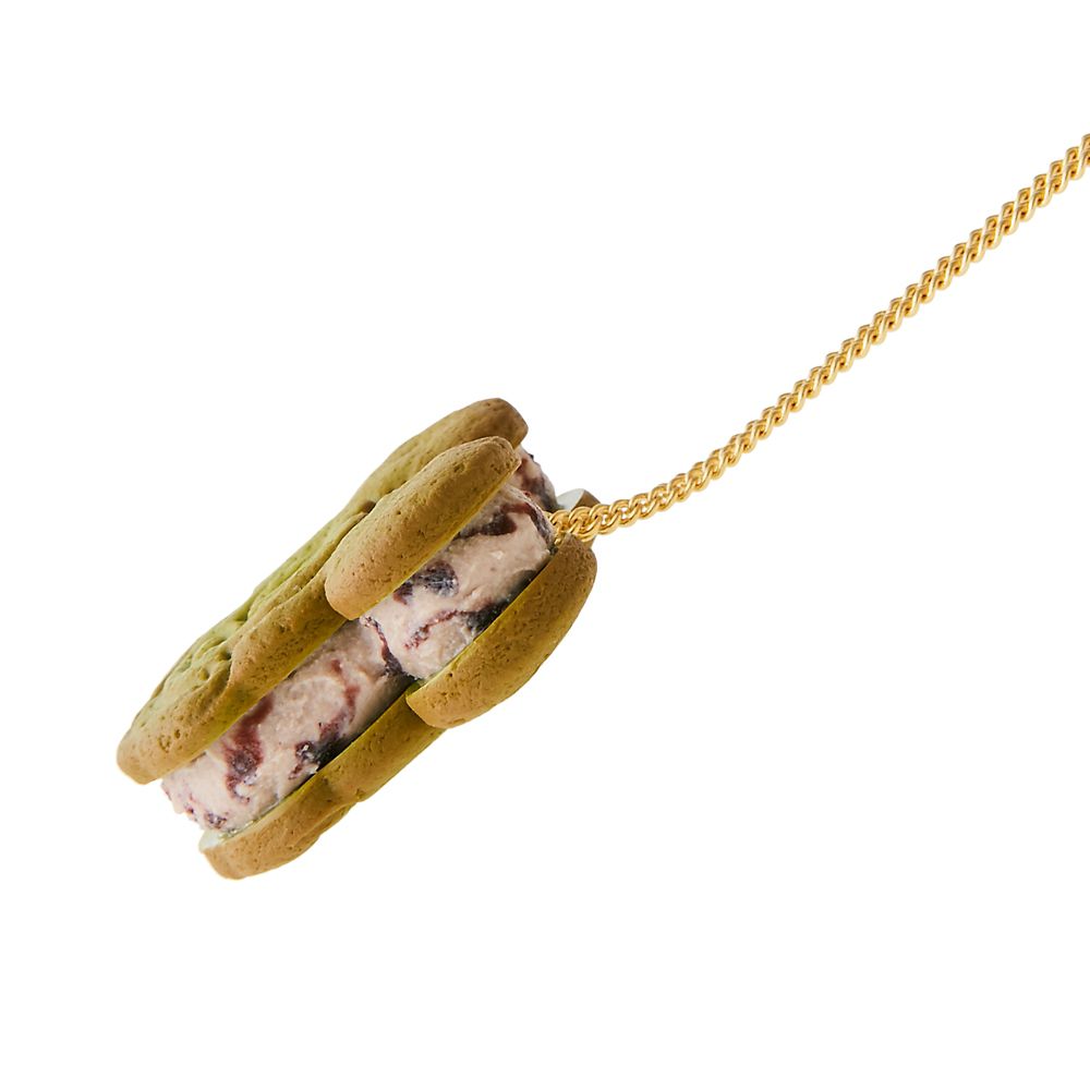 【キューポット】ミッキーマウス/ネックレス　アズキアイスクリーム クッキーサンド