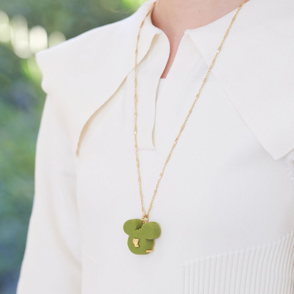 【キューポット】ミッキーマウス/ネックレス　リュクスショコラ