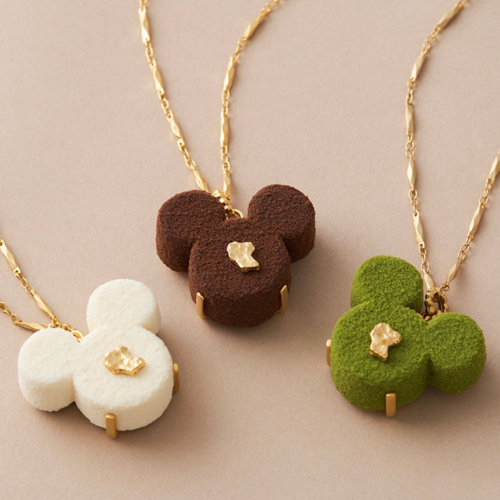 【キューポット】ミッキーマウス/ネックレス　リュクスショコラ