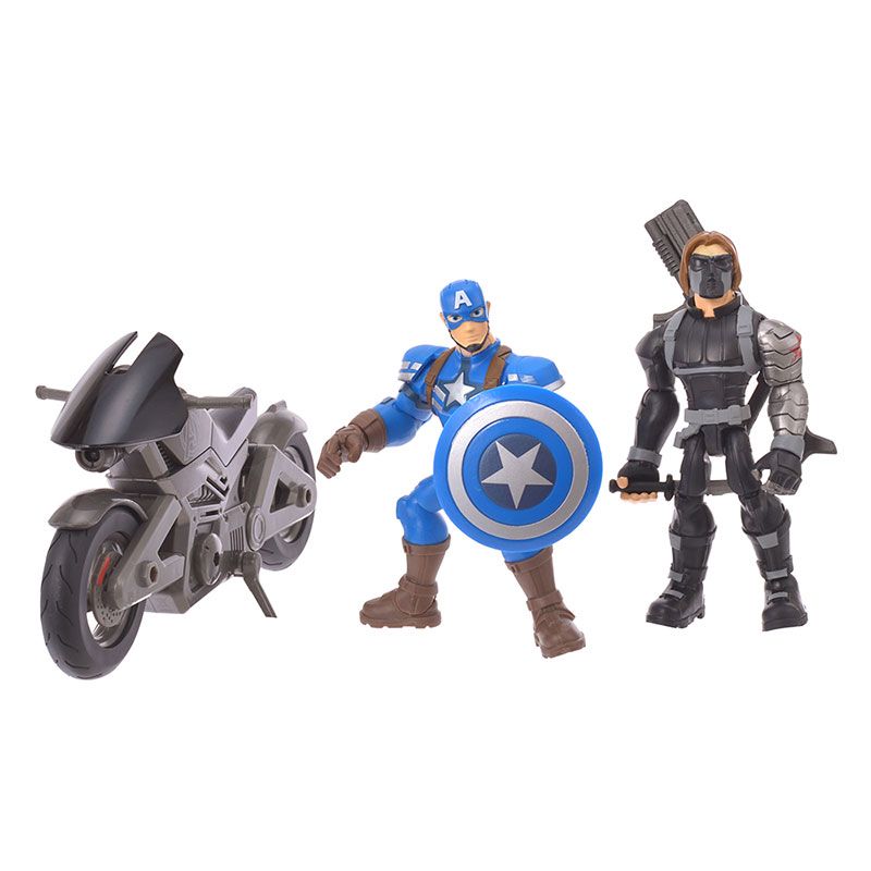 公式 ショップディズニー マーベル キャプテン アメリカ ウィンター ソルジャー フィギュア トイボックス バイクセット