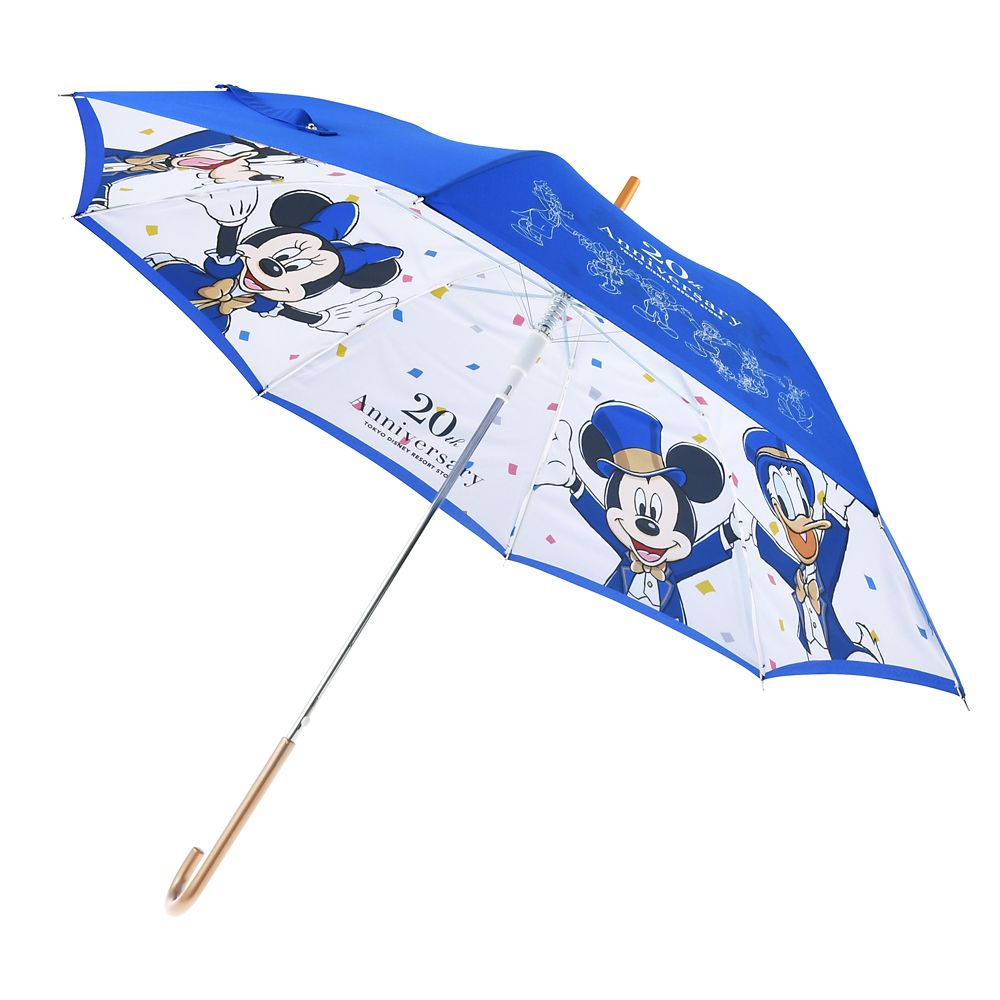 公式 ショップディズニー ミッキー フレンズ 傘 ジャンプ式 Tokyo Disney Resort Store th Anniversary