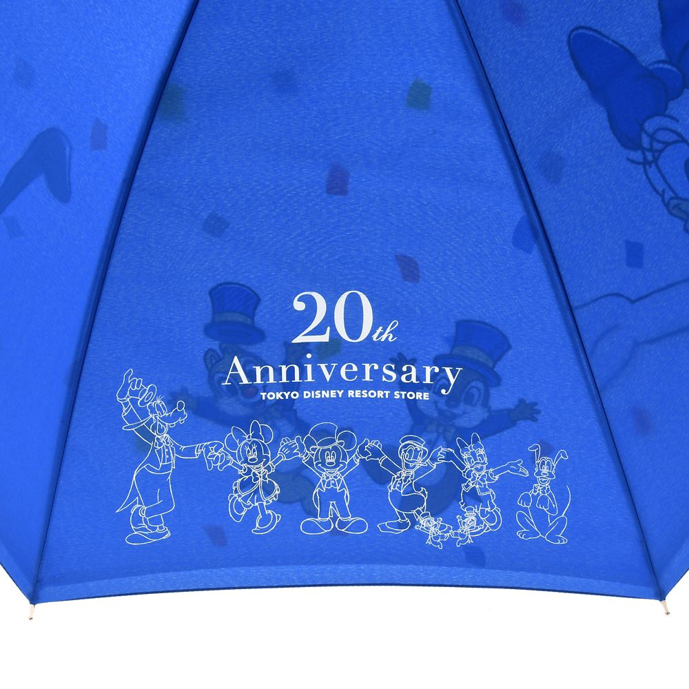 公式 ショップディズニー ミッキー フレンズ 傘 ジャンプ式 Tokyo Disney Resort Store th Anniversary