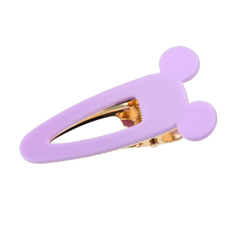 公式 ショップディズニー ミッキー ヘアクリップ パープル