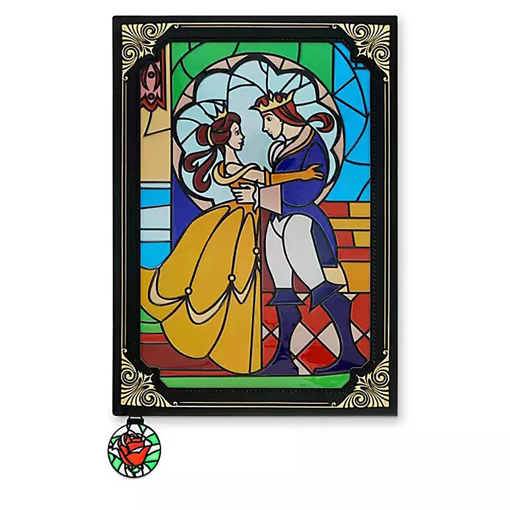 公式 ショップディズニー 送料無料 美女と野獣 ノートブック Stained Glass Window