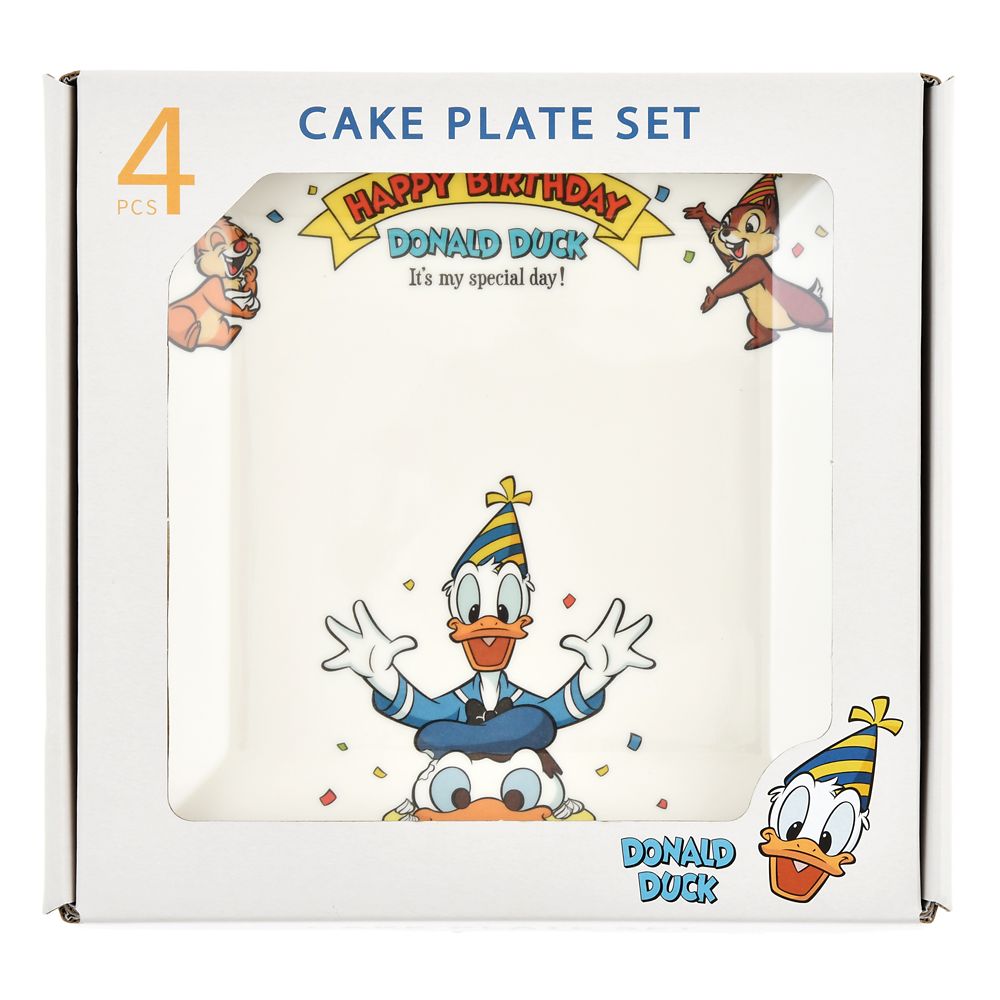 公式 ショップディズニー アウトレット ドナルド チップ デール プレート Donald Duck Birthday