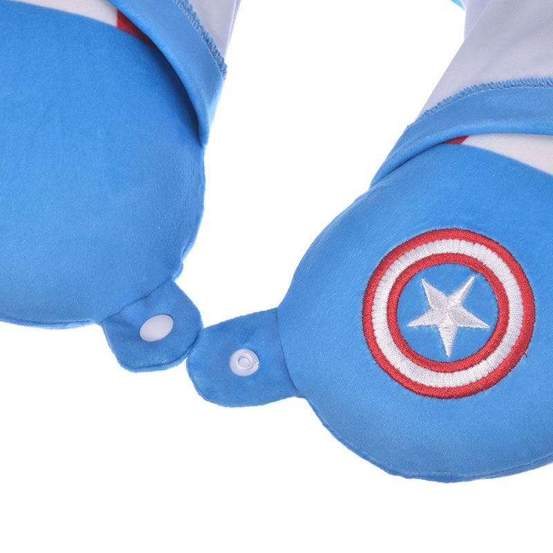 公式 ショップディズニー マーベル キャプテン アメリカ ネックピロー フード付き
