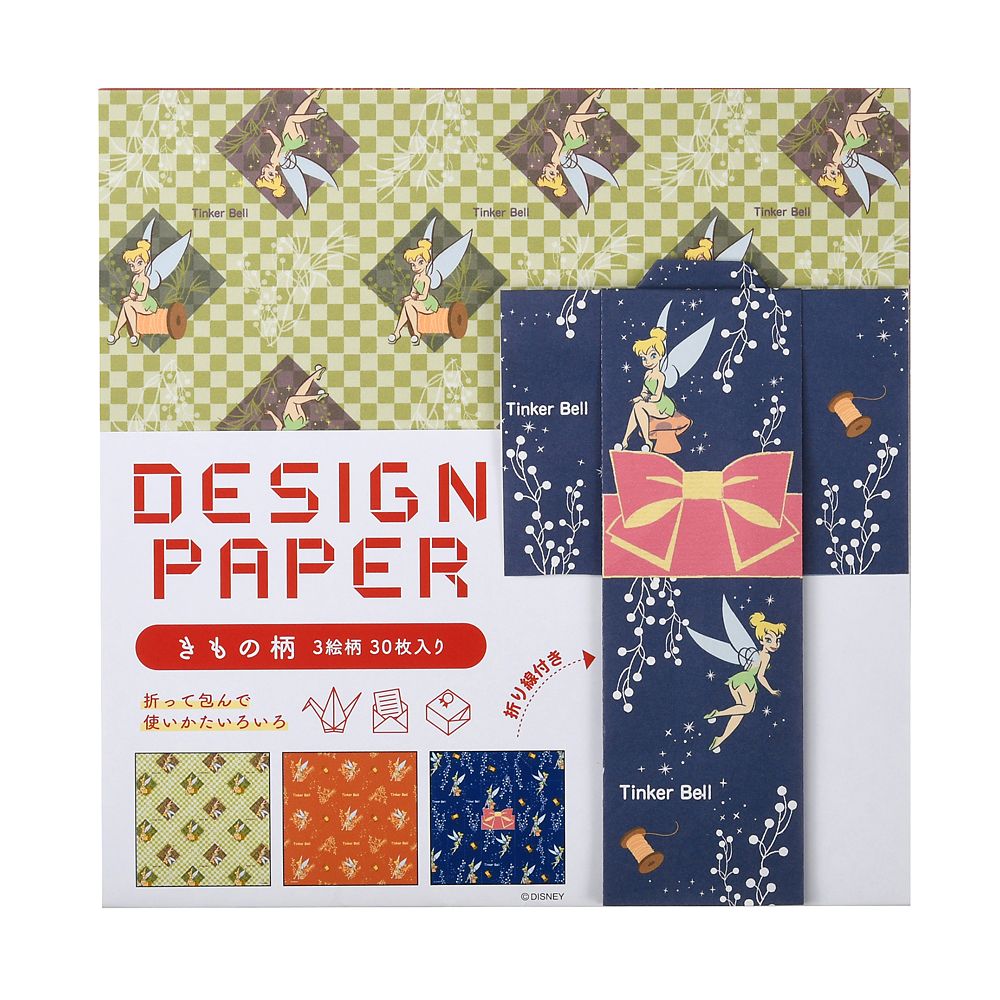 公式 ショップディズニー ティンカー ベル デザインペーパー きもの柄