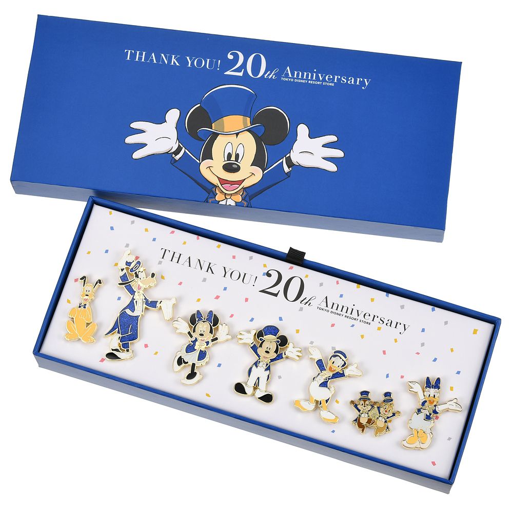 公式 ショップディズニー ミッキー フレンズ ピンバッジ セット Tokyo Disney Resort Store th Anniversary