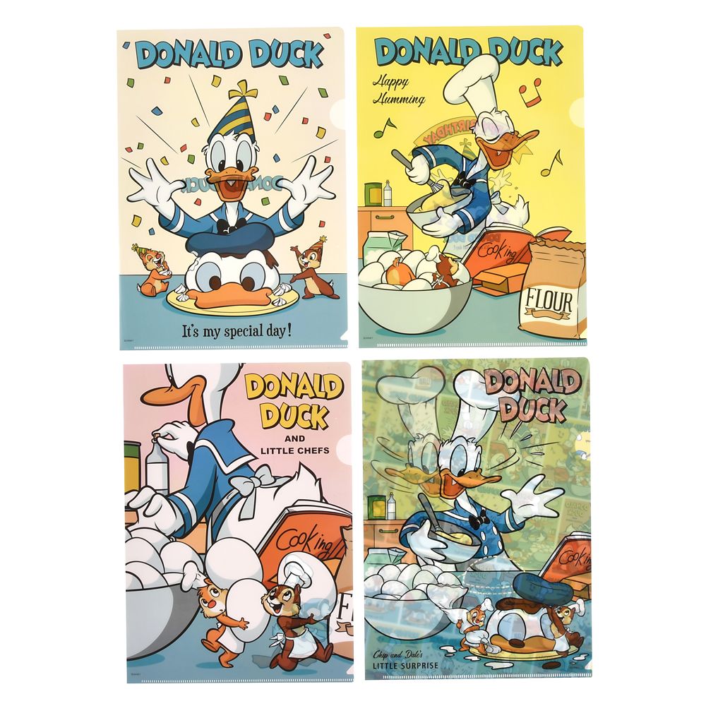 公式 ショップディズニー アウトレット ドナルド チップ デール クリアファイル Donald Duck Birthday