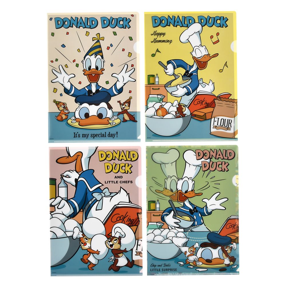 公式 ショップディズニー アウトレット ドナルド チップ デール クリアファイル Donald Duck Birthday