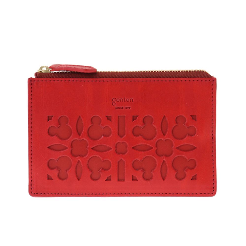 【genten（ゲンテン）】　トゥインクルカットワーク ミッキーマウス フラグメントケース